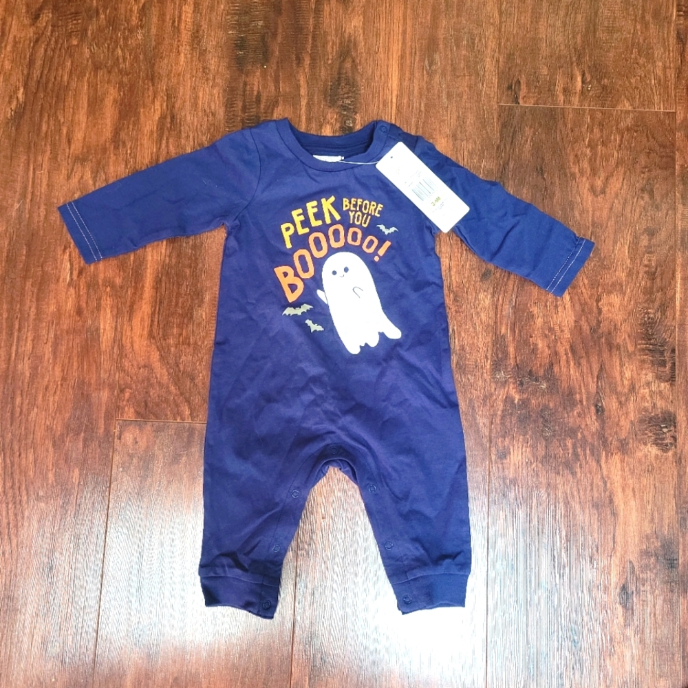 NWT Peek Essentials Baby Halloween Onsesie, Size 3-6 months